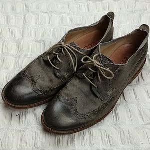 Ecco Wingtip Distressed Lace-Up Size 43